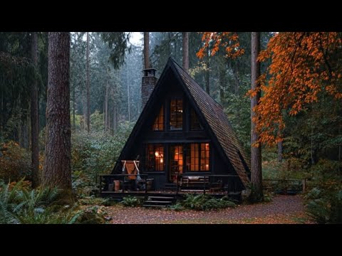 Step By Step | I Crafting A Modern Triangle Cabin In Nature. Start To Finish.