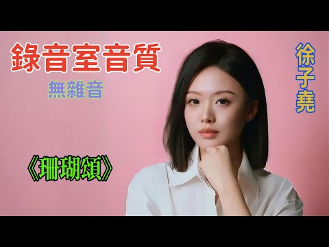 錄音室版,無雜音,徐子堯《珊瑚頌》。動畫字幕顯示 #刀郎#演唱會 #音樂