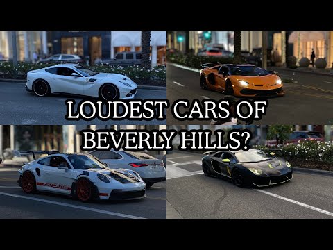 LOUDEST CARS of BEVERLY HILLS? Aventadors, GT3RS, Novitec F12, and more!