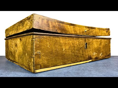 Vintage  Rotten Wooden Box Restoration