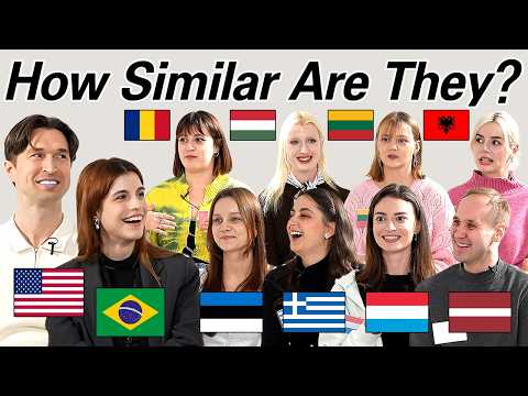 Can 8 European Understand Each Other? l Which Langauge is The HARDEST To Understand?