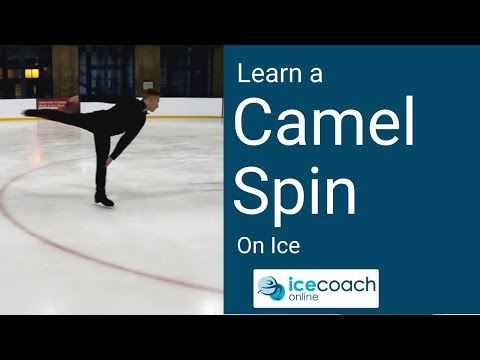 Learn a Camel Spin / Parallel Spin on Ice! Skating Lesson by Ice Coach Online!