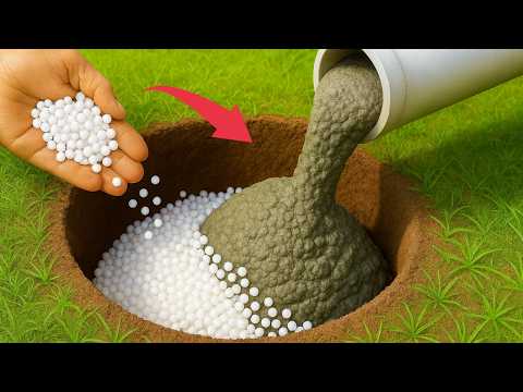 Mix CEMENT and crushed STYROFOAM and the result will shock even engineers!
