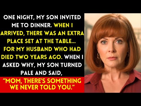 AT MY SON’S DINNER, A PLACE WAS SET FOR MY LATE HUSBAND. I TREMBLED WHEN I DISCOVERED WHY!