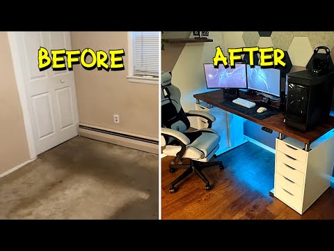 I Transformed An EMPTY Room Into My DREAM GAMING SETUP