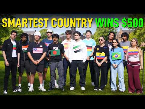 Who is the SMARTEST Country? ($500 Quiz)