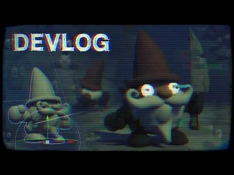 Putting Cartoon Combat, Psycho Gnomes, and PS1 Style UI into my Indie Game - Axo Game Devlog 2