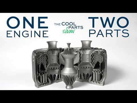 Turbo Jet Engine 3D Printed In Only Two Parts