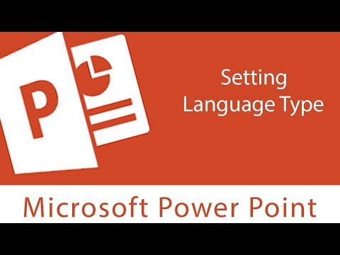Powerpoint : Setting Language Type and Proofing