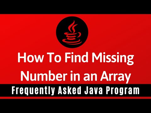 Frequently Asked Java Program 17: Find Missing Number in an Array