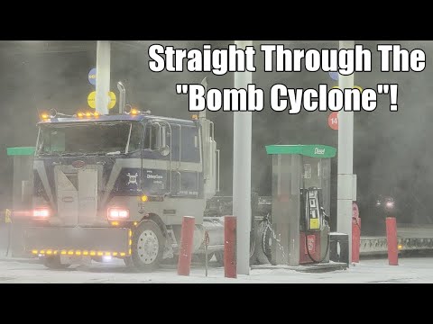 Old School Truck & Driver Vs "Bomb Cyclone" Snowstorm 2022