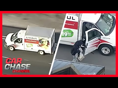 FULL CAR CHASE: Deputies pursue stolen U-Haul truck, suspects take off on foot | Car Chase Channel