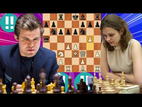 Magnus Carlsen vs Anna Muzychuk 40
