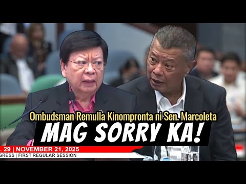 Sen. Marcoleta Kinompronta At Pinapa Public Apology Si Ombudsman Crispin Remulla