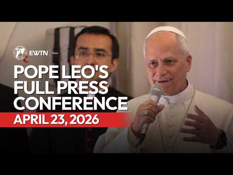 Pope Leo's Full Press Conference on Return Flight from Africa | EWTN News