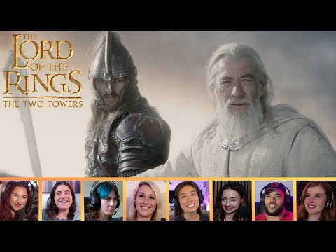 Reactors Reacting to GANDALF THE WHITE | The Lord of the Rings: The Two Towers (2002)