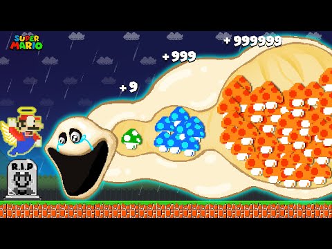 Upgrading Hungry Worm to the FATTEST HUNGRY WORM Ever in Super Mario Bros | Game Animation