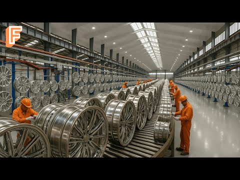 How Millions of Aluminum Alloy Wheels Are Manufactured Inside Massive Production Lines