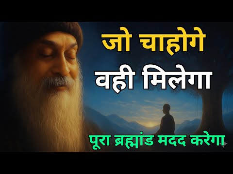 OSHO - जो चाहोगे वही मिलेगा । पूरा ब्रह्मांड मदद करेगा | OSHO HINDI SPEECH