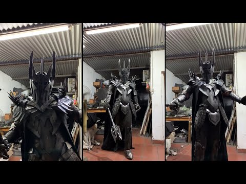 Making the full-body Sauron armor in sheet steel..! (LOTR)