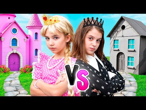 Rich vs Broke PRINCESS + MORE adventures for kids