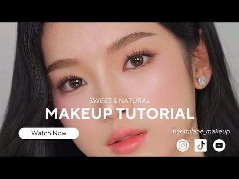 Sweet & Natural Makeup Tutorial Korean inspired makeup for summer / humid area