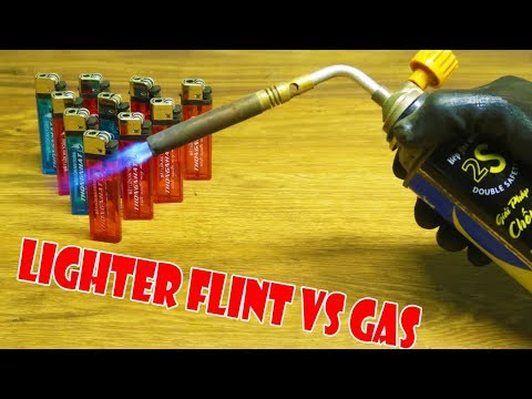 EXPERIMENT : LIGHTER FLINT vs GAS