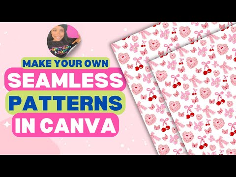 EASILY Create Seamless Pattern Backgrounds in Canva