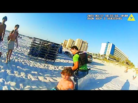 Pure Chaos Erupts After Handcuffed Teen Flees from Police Car