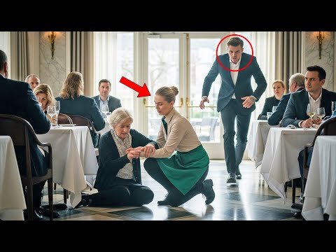 Everyone Laughed at Waitress Helping Fallen Old Woman—Until They Learned She Was Mafia Boss’s Mother