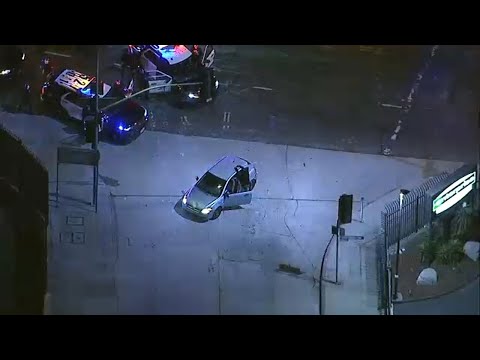FULL CHASE: Police stop stolen vehicle suspect with PIT maneuver in Los Angeles