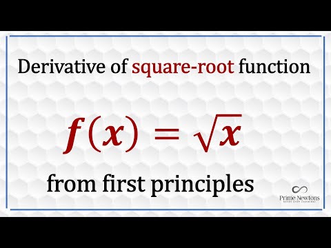 Derivative of Sqrt (x) from first principles