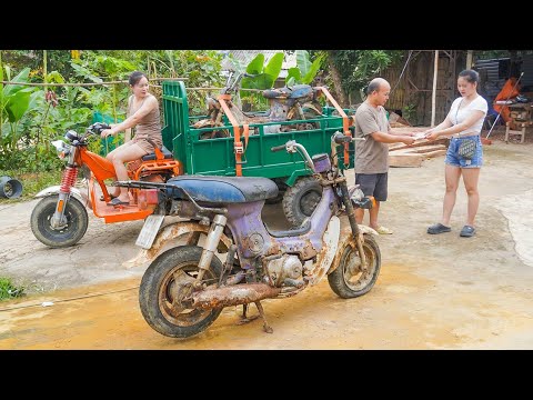 Girl Buys an Old Rusty Motorcycle and Restores – The Restoration Will Amaze You