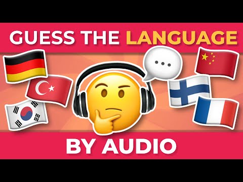 GUESS THE LANGUAGE BY AUDIO 💬 | Geography Quiz