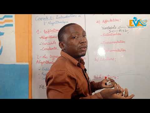 EVA-INFORMATIQUE : Algorithme et programmation Capsule 1: Introduction à l'algorithmique