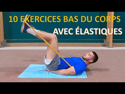 10 LOWER BODY EXERCISES WITH RESISTANCE BANDS (THIGHS, GLUTES, CALVES)