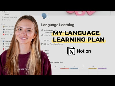 How to make an EFFECTIVE study plan to learn ANY LANGUAGE | Notion Template