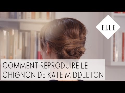 Comment reproduire le chignon de Kate Middleton┃ELLE Coiffure