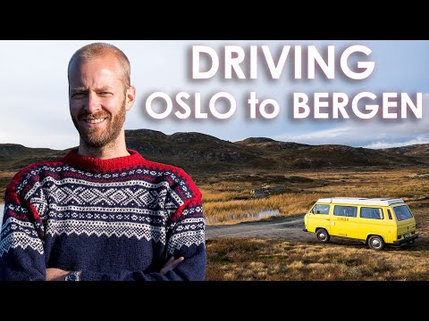 I drive from Oslo to Bergen over the mountains in Norway