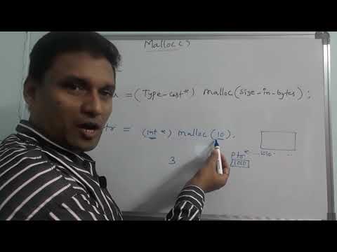 malloc() Function in C Language | malloc() Function in C with example program | C Tutorial | Telugu
