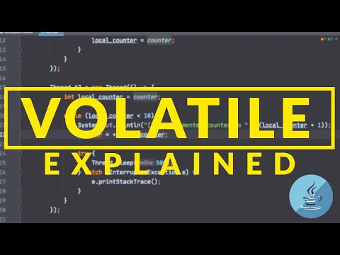 What role has the VOLATILE keyword in Java?
