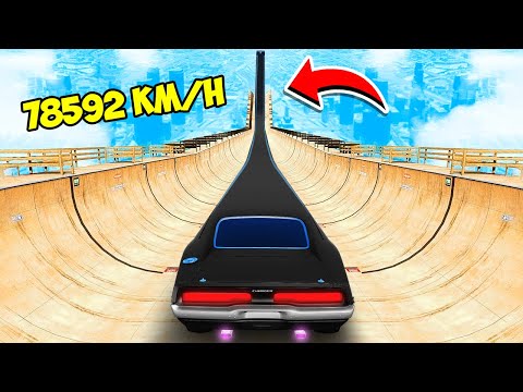 NO BRAKES DOWNHILL IN FAST & FURIOUS DODGE CHARGER LIMO OVER A RAMP IN GTA 5!