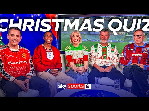 Roy Keane & Paul Merson vs Gary Neville & Ashley Young | The BIG Christmas quiz 🎅