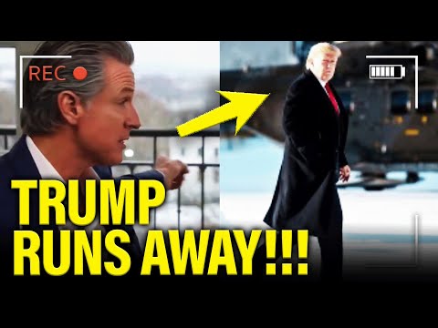 Trump GETS SCARED when Newsom SHOWS UP at White House