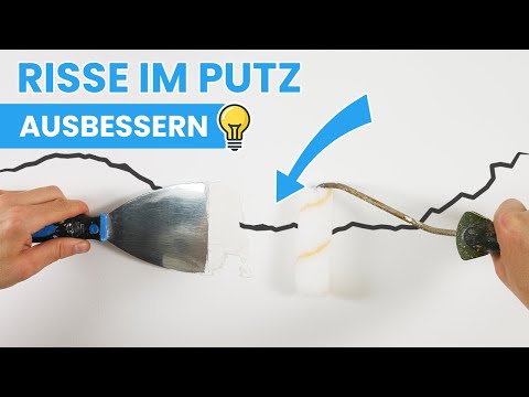 Risse im Putz ausbessern: Richtig spachteln - kommen nicht wieder!