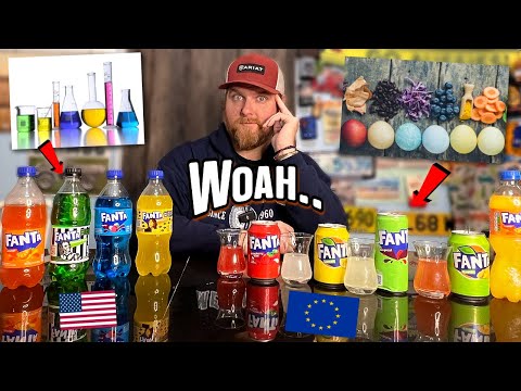 All European vs American FANTA Comparison & Taste Test (Part 2) *YIKES!