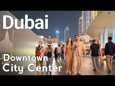 Dubai [4K] Amazing City Center, Downtown Dubai Walking Tour 🇦🇪