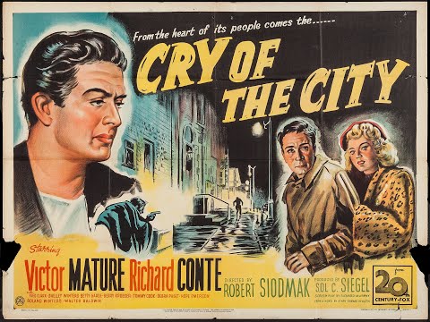 Victor Mature & Shelley Winters in "Cry of the City" (1948)