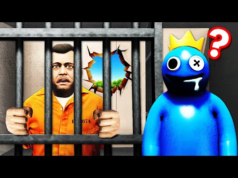 Escaping RAINBOW FRIENDS PRISON In GTA 5