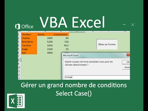 Select Case en VBA Excel pour gérer beaucoup de conditions